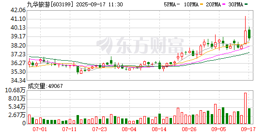 博大策略 上交所终止对九华旅游非公开发行股票项目的审核